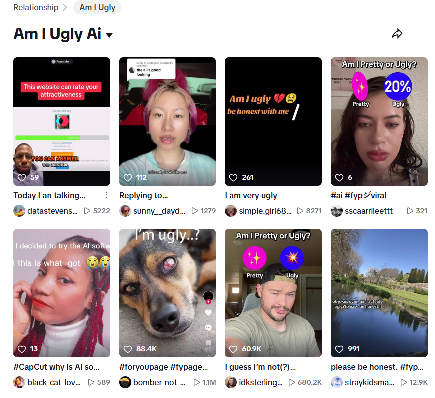 TikTok Am I Ugly AI Test 